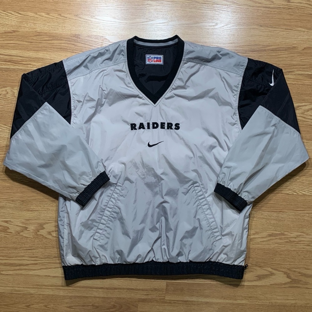 Vintage Nike Raiders NFL Windbreaker